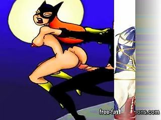 A Threesome With Batman, Catwoman, And Batgirl